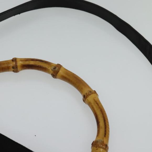 GUCCI Bamboo Hand Bag Nylon Black 001 2128 001 2128 - Picture 8 of 16